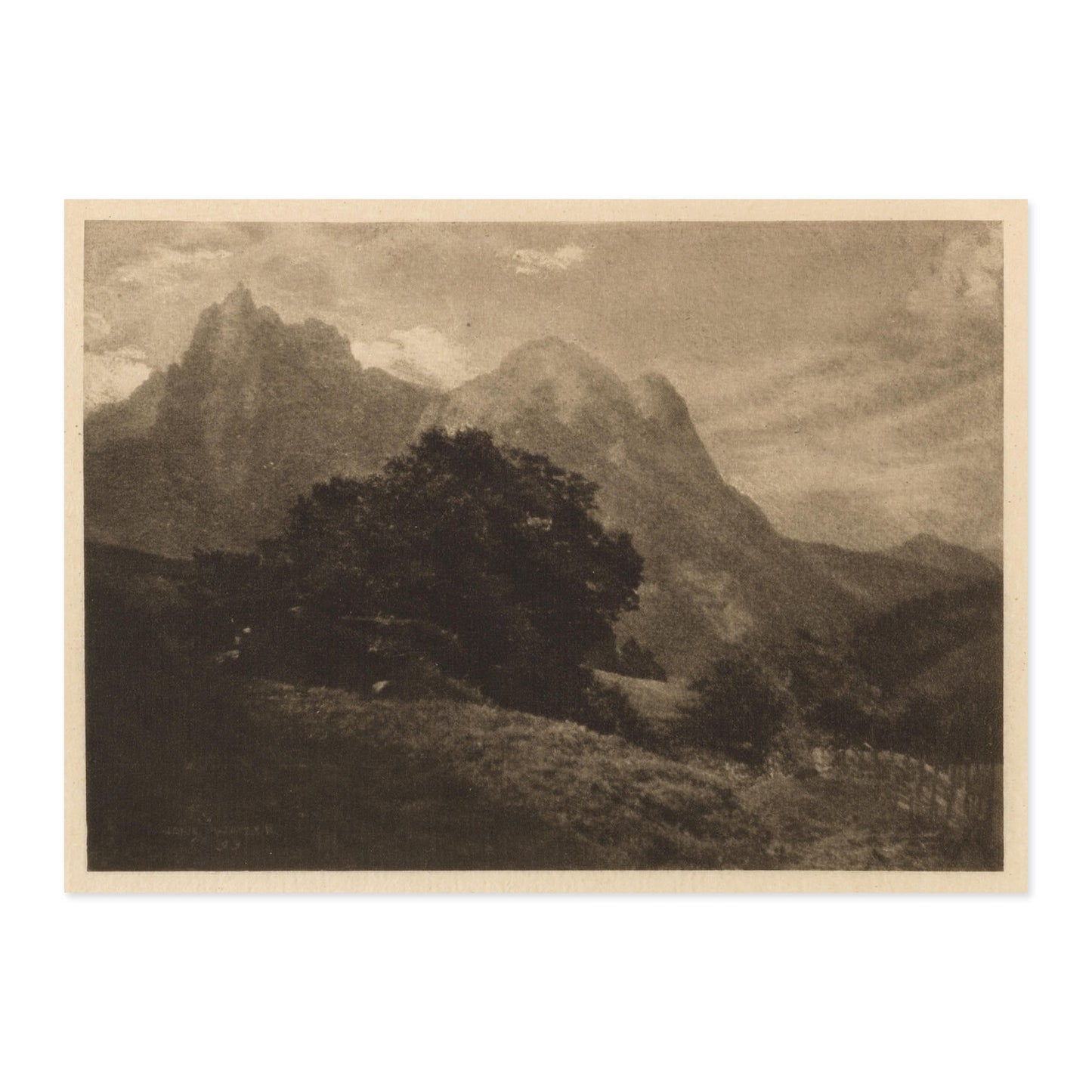 Hans Watzek, Mountain Landscape 1906