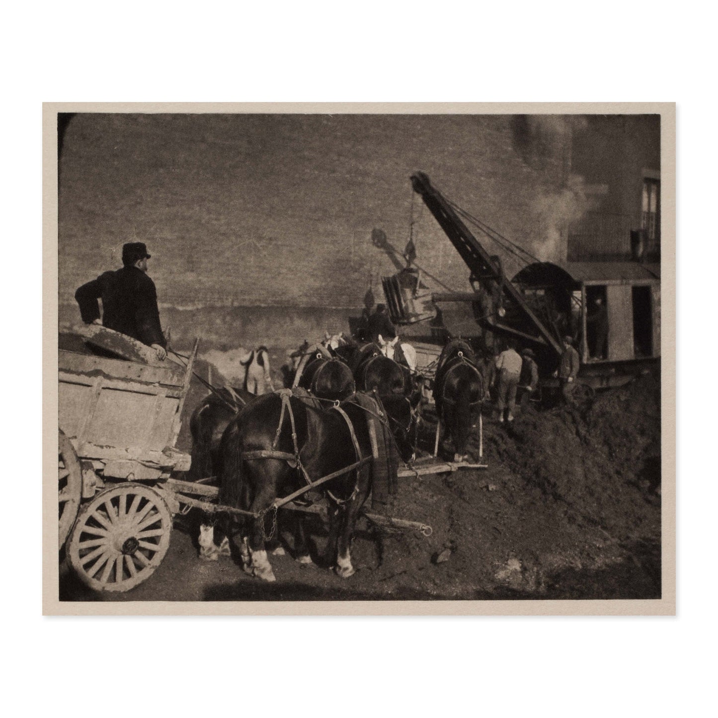 Alfred Stieglitz, Excavating-New York 1911