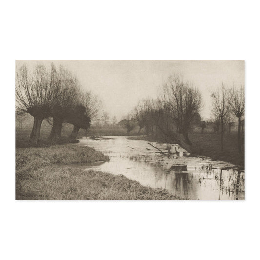 Peter Henry Emerson, Plate VII A Backwater on the Lea 1888