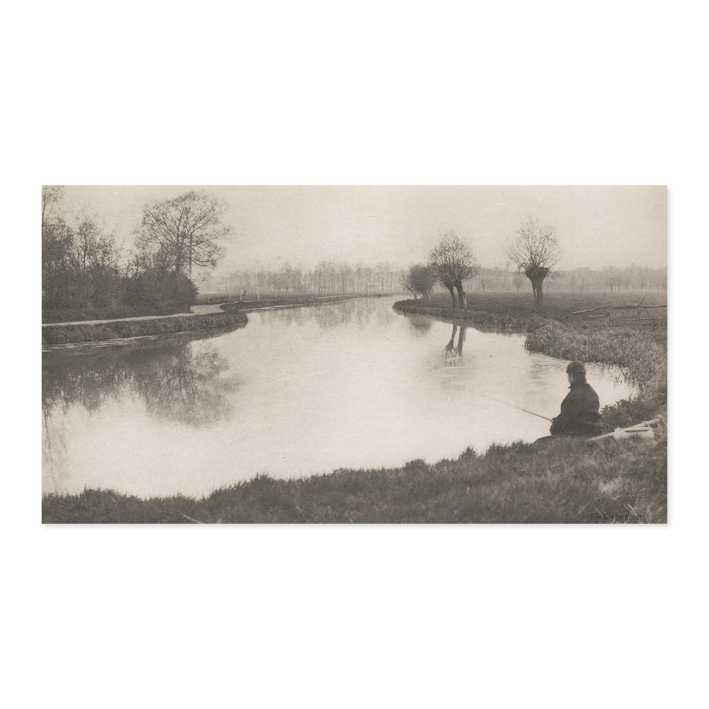 Peter Henry Emerson, Plate IX The Black Pool, Near Hoddesdon 1888