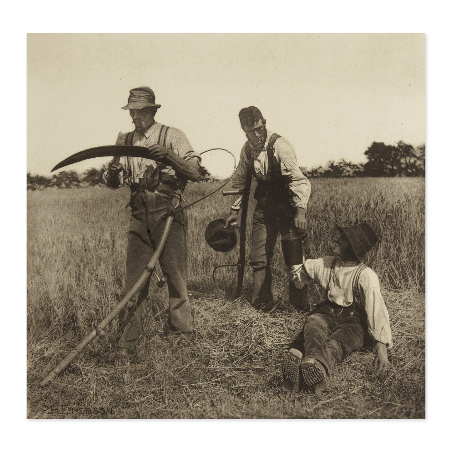 Peter Henry Emerson, In The Barley Harvest 1888